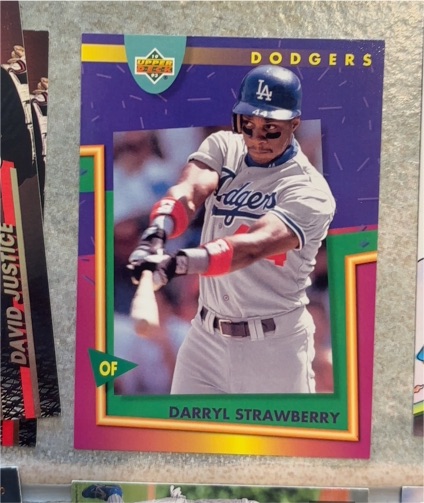 1993 Upper Deck Fun Pack #92 Darryl Strawberry — front