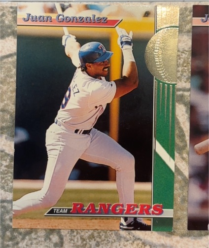 1993 Topps Stadium Club #21 Juan Gonzalez — front