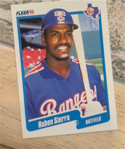 1990 Fleer #314 Ruben Sierra — front
