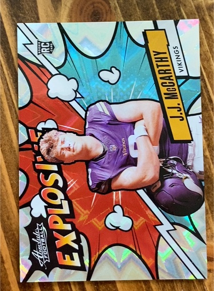 2024 Panini Absolute Explosive #EX-JJM J.J. McCarthy — front