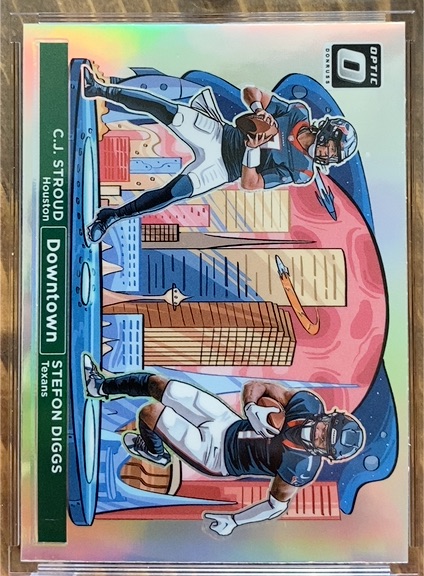 2024 Panini Donruss Optic #5 C.J. Stroud & Stefon Diggs Downtown Duos — front