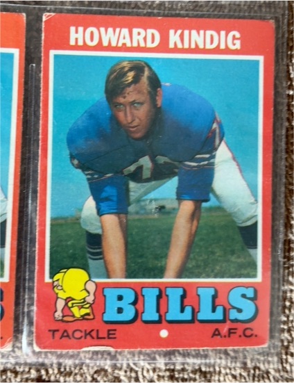 1971 Topps Football #33 Howard Kindig — front