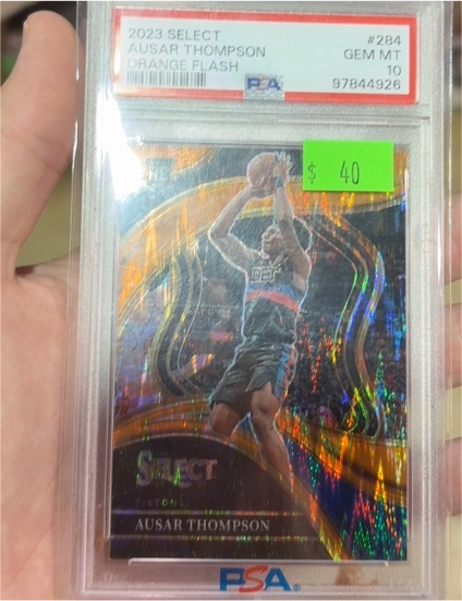 2023 Panini Select #284 Ausar Thompson Orange Flash — front