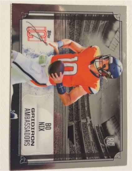 2024 Topps Signature Class #GA-4 Bo Nix Gridiron Ambassadors — front