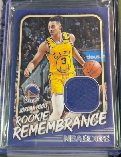 2022-23 Panini NBA Hoops #RR-JPG Jordan Poole Rookie Remembrance — front