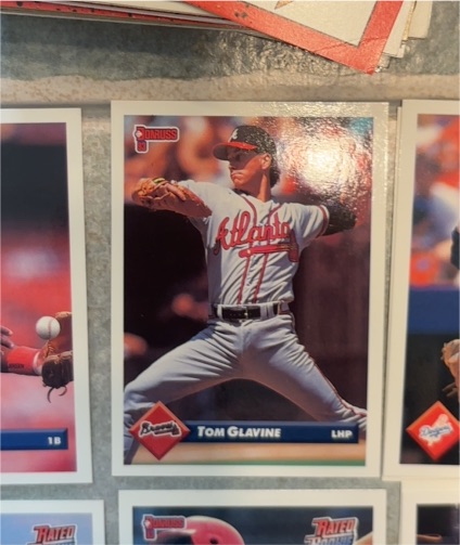 1993 Donruss #554 Tom Glavine — front
