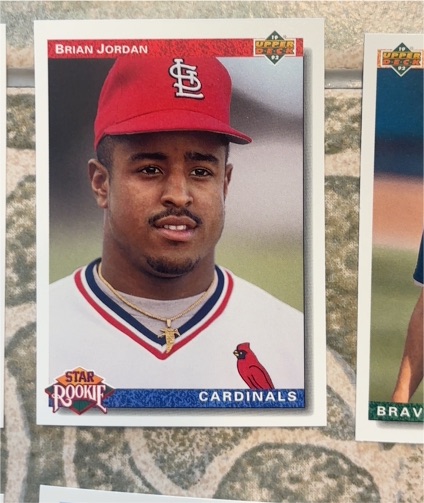 1992 Upper Deck #3 Brian Jordan — front