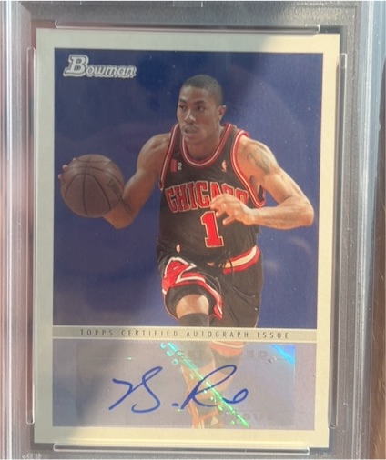 2009-10 Bowman '48 Autographs #48A-DR Derrick Rose — front