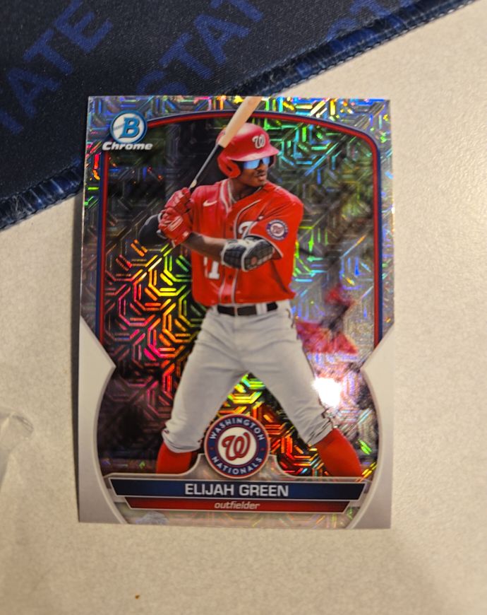 2023 Bowman Chrome #BCP-23 Elijah Green — front
