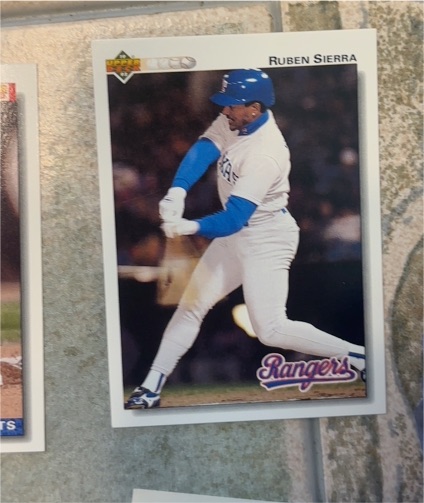 1992 Upper Deck #176 Ruben Sierra — front