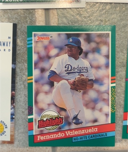 1991 Donruss #BC-11 Fernando Valenzuela — front