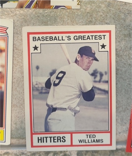 1982 TCMA Baseball's Greatest Hitters #1 Ted Williams — front
