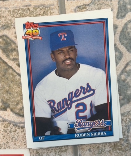 1991 Topps #535 Ruben Sierra — front
