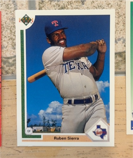 1991 Upper Deck #455 Ruben Sierra — front