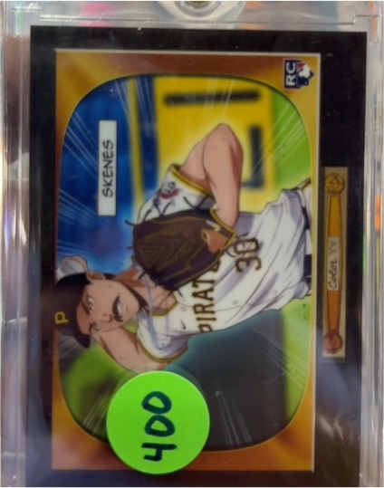 2024 Bowman #BA-17 Paul Skenes 1955 Bowman Anime Rookie Card — front