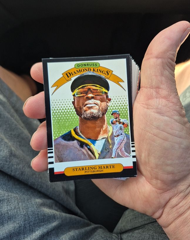 2019 Donruss Diamond Kings #24 Starling Marte — front