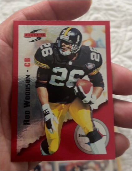 1995 Score #6 Rod Woodson Red Siege Pittsburgh Steelers — front