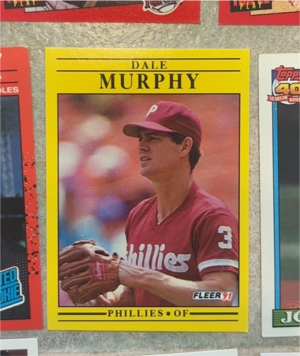 1991 Fleer #409 Dale Murphy — front
