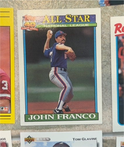 1991 Topps 40 Years Of Baseball #407 John Franco — front