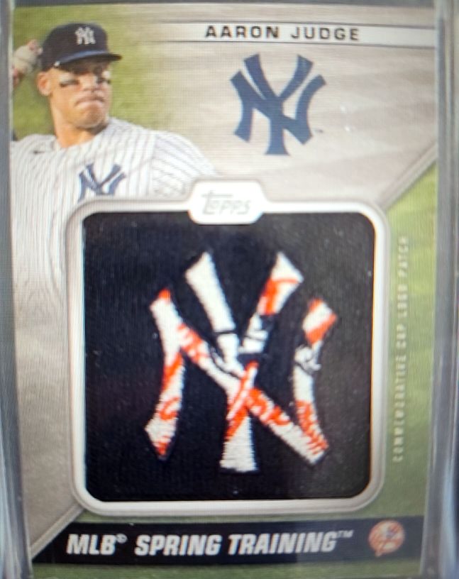 2021 Topps Spring Training Cap Logos Black #STCLAJ Aaron Judge — front