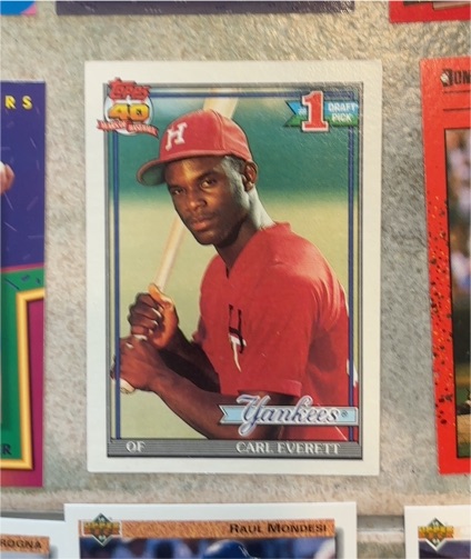 1991 Topps #113 Carl Everett — front