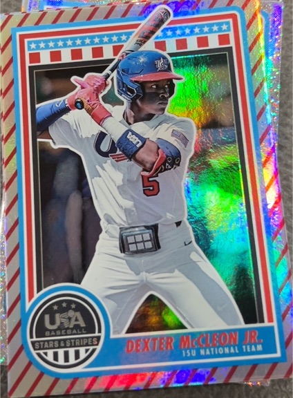 2025 Panini Stars and Stripes USA Baseball #93 Dexter McCleon Jr. — front