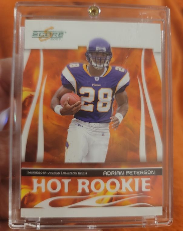 2007 Score Hot Rookie #HR-3 Adrian Peterson — front
