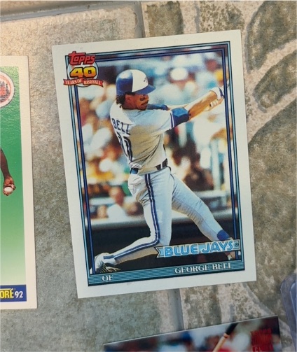 1991 Topps #40 George Bell — front