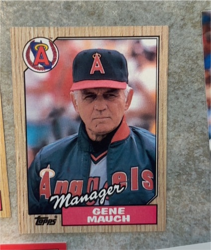 1987 Topps #518 Gene Mauch — front