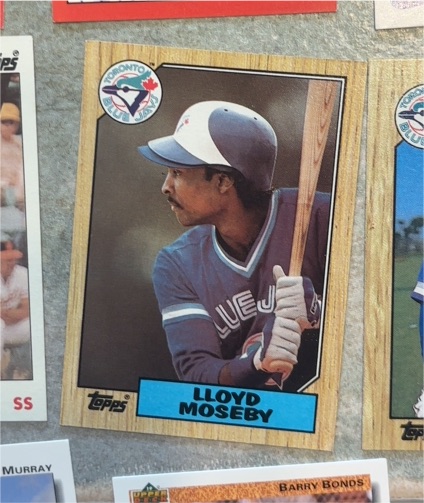 1987 Topps #210 Lloyd Moseby — front