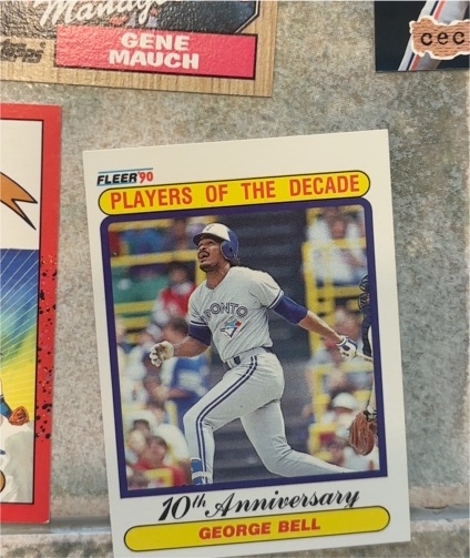 1990 Fleer Players of the Decade #628 George Bell — front