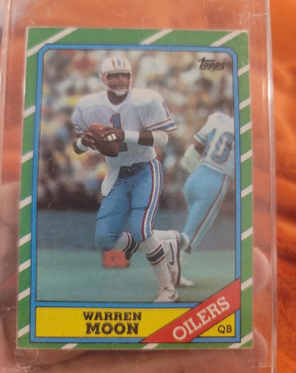 1986 Topps #350 Warren Moon — front
