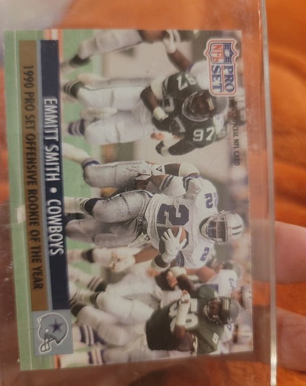 1991 Pro Set #1 Emmitt Smith — front