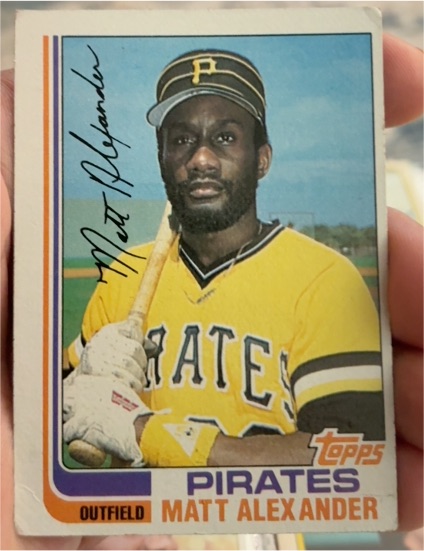 1982 Topps #528 Matt Alexander — front