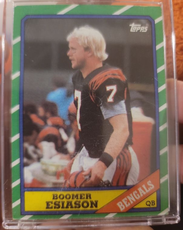1986 Topps #255 Boomer Esiason — front