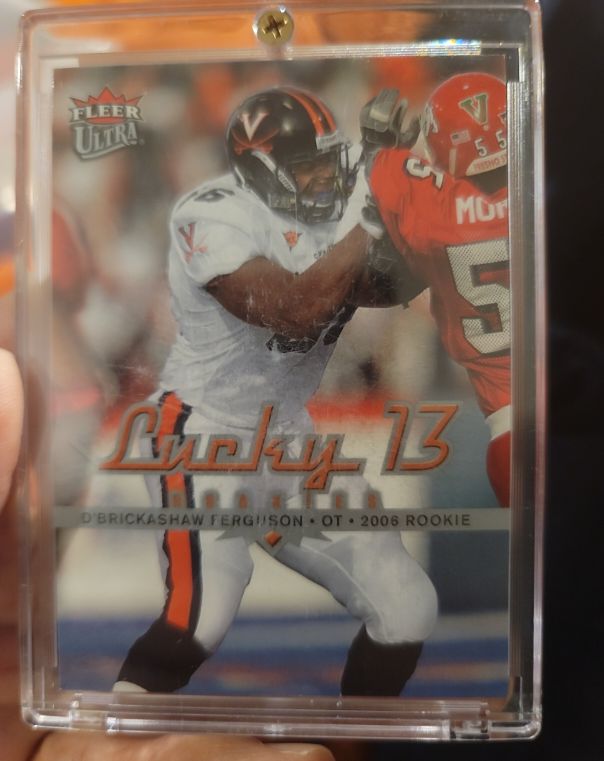 2006 Fleer Ultra Lucky 13 #L13 D'Brickashaw Ferguson Rookie — front