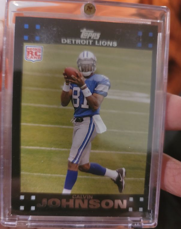 2007 Topps #320 Calvin Johnson RC — front