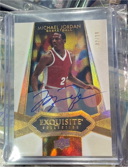 2021 Upper Deck Exquisite Collection Michael Jordan Autograph — front