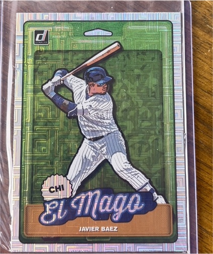 2019 Donruss #N4 Javier Baez El Mago Pink Fireworks — front