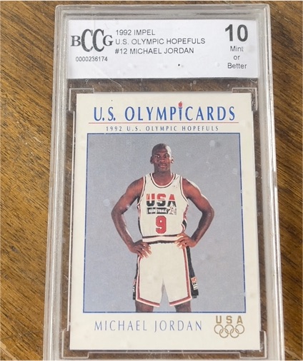 1992 Impel U.S. Olympic Hopefuls #12 Michael Jordan — front