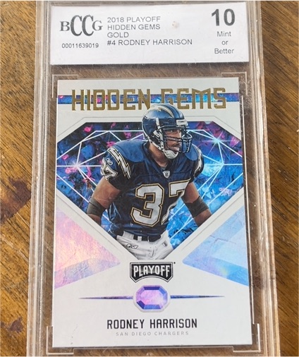 2018 Panini Playoff Hidden Gems #4 Rodney Harrison — front