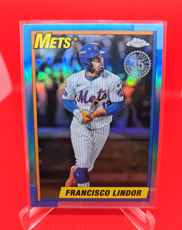 2025 Topps Chrome 1990 #90CB-10 Francisco Lindor — front