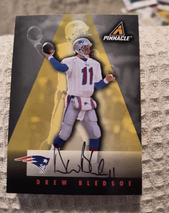 1997 Pinnacle Drew Bledsoe — front