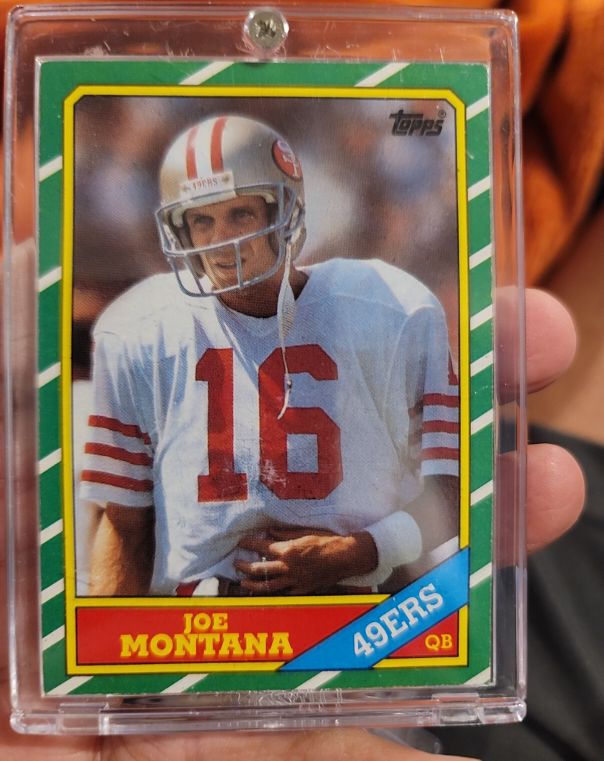 1986 Topps #156 Joe Montana — front