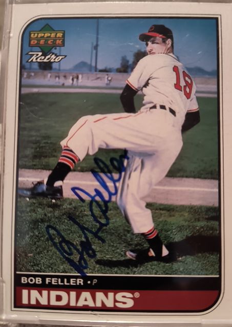 1998 Upper Deck Retro Bob Feller Cleveland Indians — front