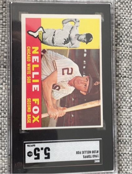 1960 Topps #100 Nellie Fox — front