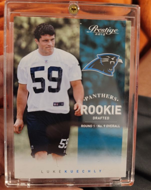 2012 Panini Prestige #214 Luke Kuechly Rookie Carolina Panthers — front