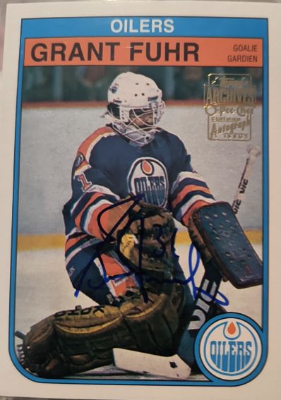 2001-2002 Topps Archives Reprint #1982 Retro Grant Fuhr — front