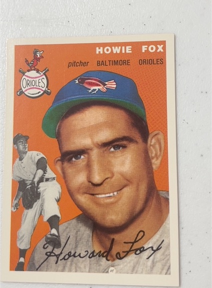 1954 Topps #246 Howie Fox — front