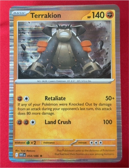 2023 Pokémon SV: White Flare #054 Terrakion — front